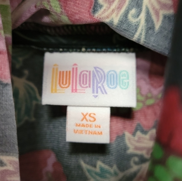 Lularoe Floral Skirt Azure XS - Picture 4 of 8